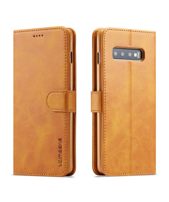 Samsung Galaxy S10 Plus - Etui en cuir style portefeuille