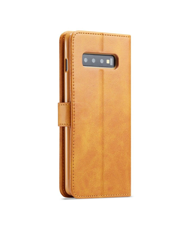 Samsung Galaxy S10 Plus - Etui en cuir style portefeuille