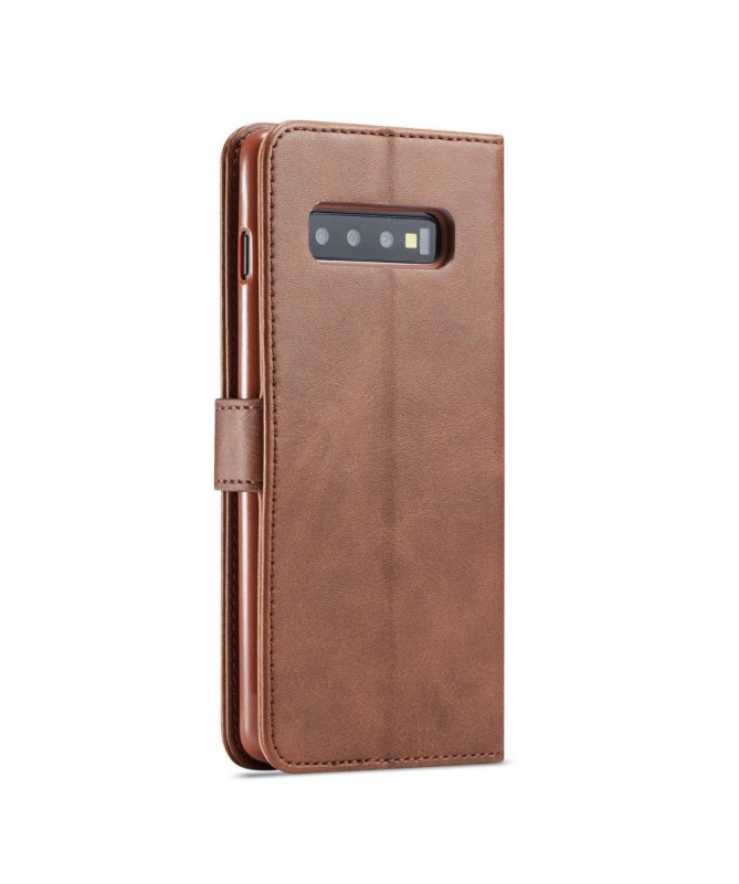 Samsung Galaxy S10 Plus - Etui en cuir style portefeuille