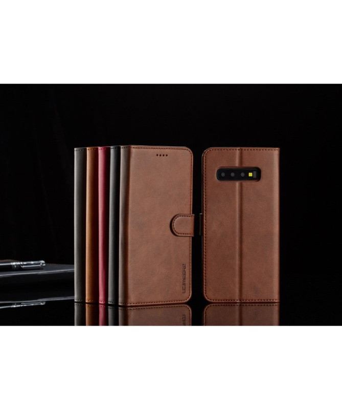 Samsung Galaxy S10 Plus - Etui en cuir style portefeuille