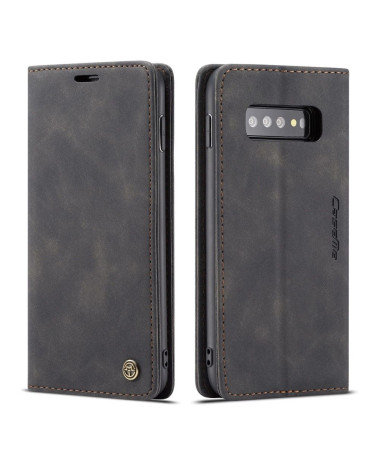 Samsung Galaxy S10 Plus - Etui imitation cuir premium