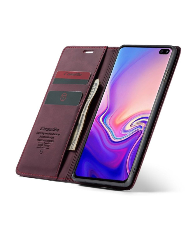 Samsung Galaxy S10 Plus - Etui imitation cuir premium