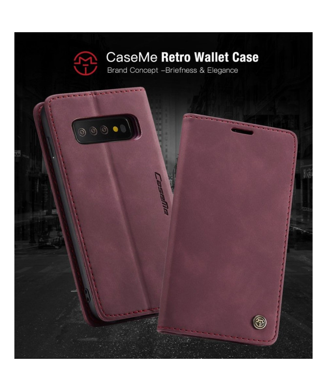 Samsung Galaxy S10 Plus - Etui imitation cuir premium