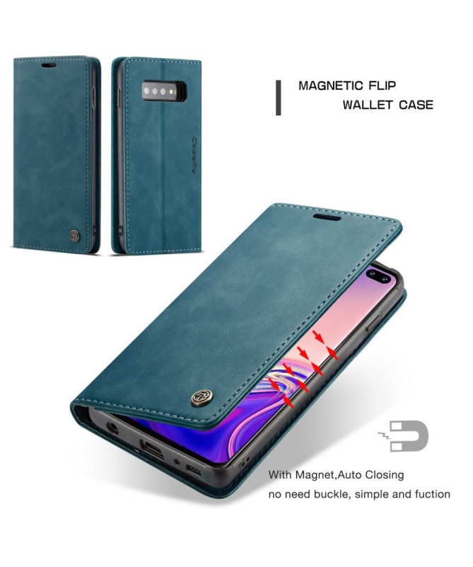Samsung Galaxy S10 Plus - Etui imitation cuir premium
