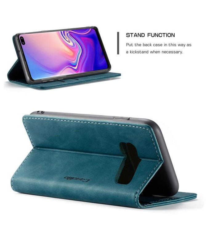 Samsung Galaxy S10 Plus - Etui imitation cuir premium