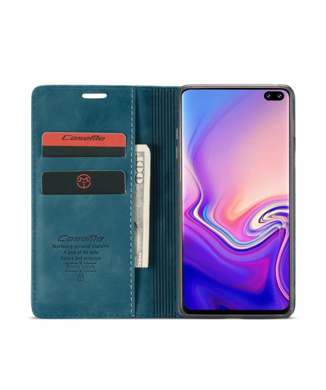 Samsung Galaxy S10 Plus - Etui imitation cuir premium