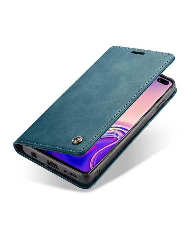 Samsung Galaxy S10 Plus - Etui imitation cuir premium