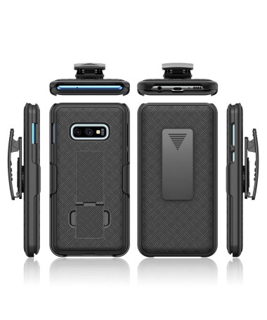 Samsung Galaxy S10e - Coque intégrale avec clip ceinture