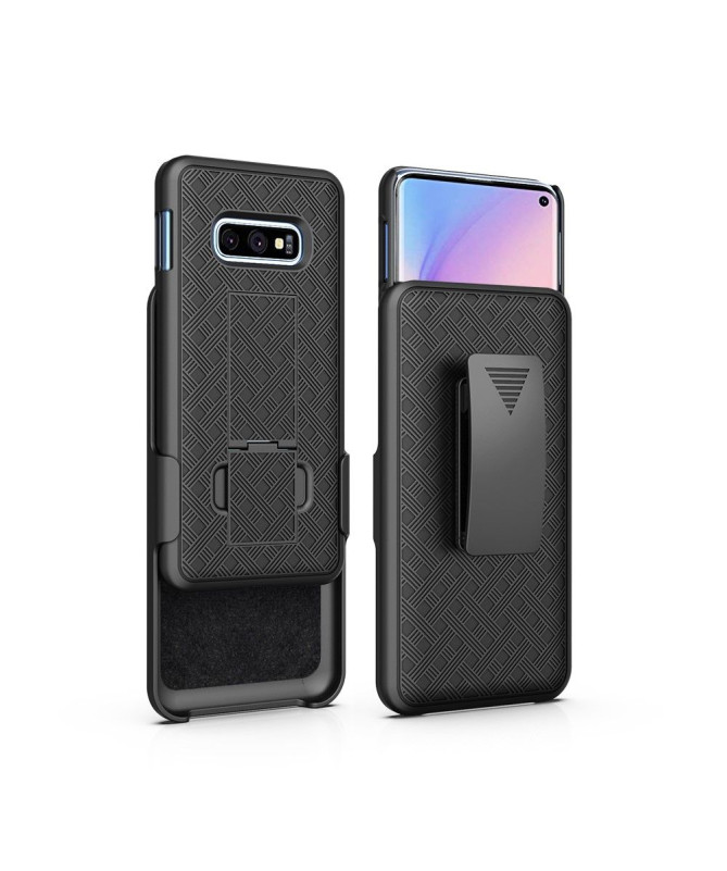Samsung Galaxy S10e - Coque intégrale avec clip ceinture