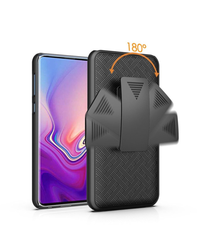 Samsung Galaxy S10e - Coque intégrale avec clip ceinture