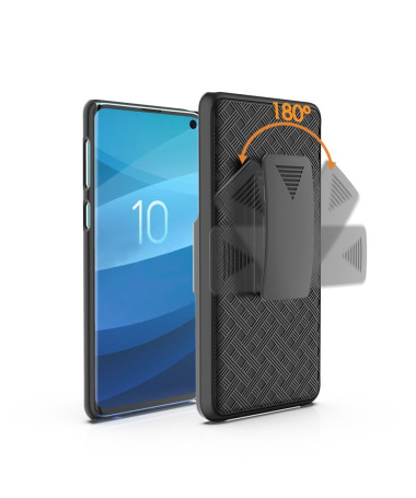 Samsung Galaxy S10 - Coque intégrale avec clip ceinture