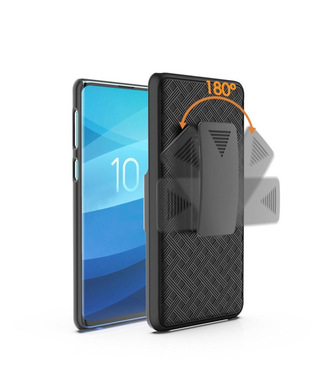 Samsung Galaxy S10 - Coque intégrale avec clip ceinture