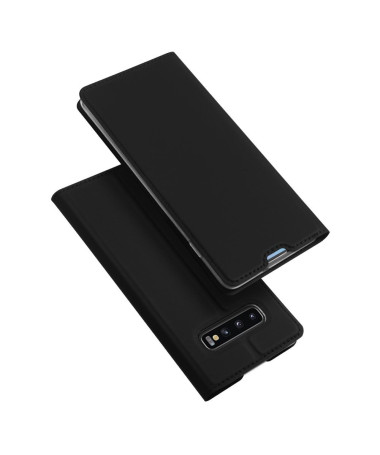 Samsung Galaxy S10 Plus - Étui business imitation cuir