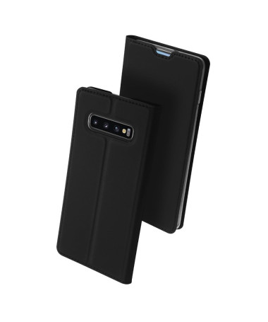 Samsung Galaxy S10 Plus - Étui business imitation cuir