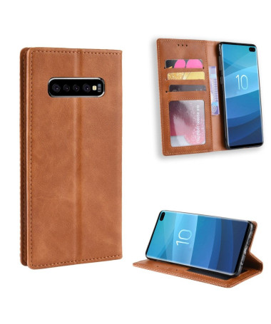 Samsung Galaxy S10 Plus - Étui style cuir Le Cirénius