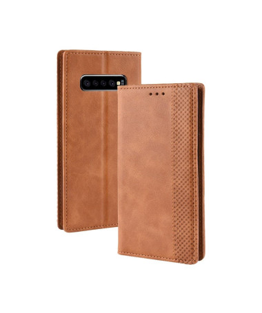 Samsung Galaxy S10 Plus - Étui style cuir Le Cirénius