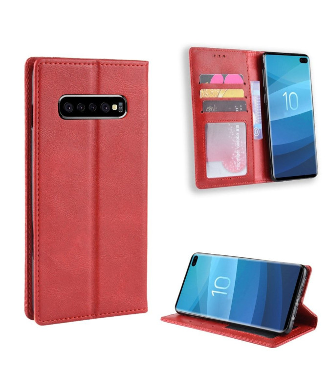 Samsung Galaxy S10 Plus - Étui style cuir Le Cirénius
