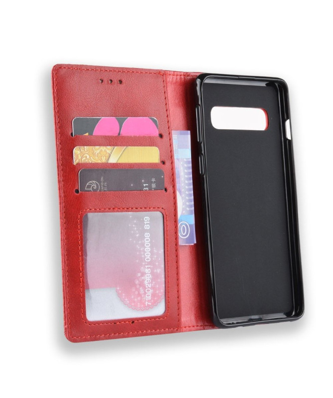 Samsung Galaxy S10 Plus - Étui style cuir Le Cirénius