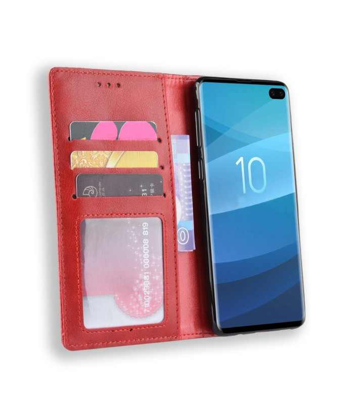 Samsung Galaxy S10 Plus - Étui style cuir Le Cirénius
