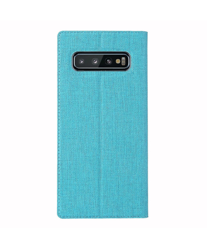 Samsung Galaxy S10 - Etui texturé croisillons support