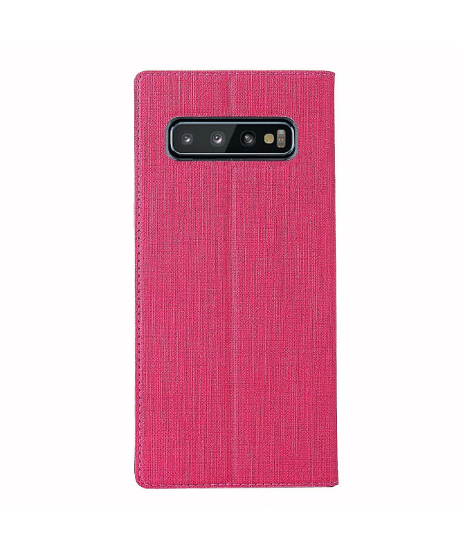 Samsung Galaxy S10 - Etui texturé croisillons support