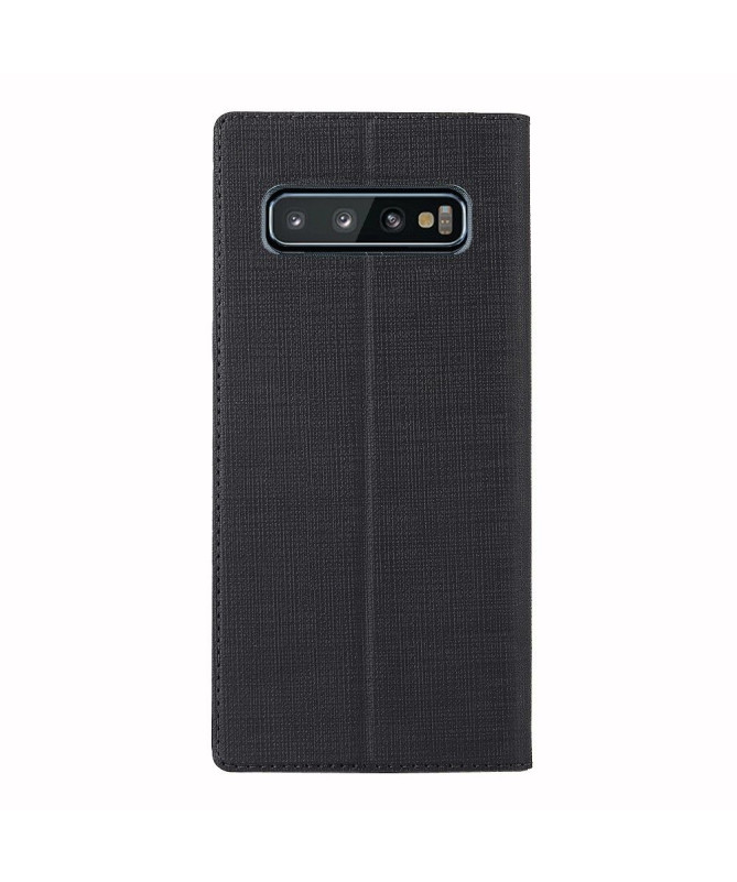 Samsung Galaxy S10 - Etui texturé croisillons support