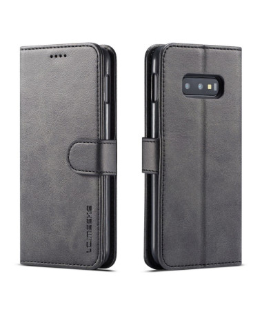 Samsung Galaxy S10e - Étui en cuir style portefeuille