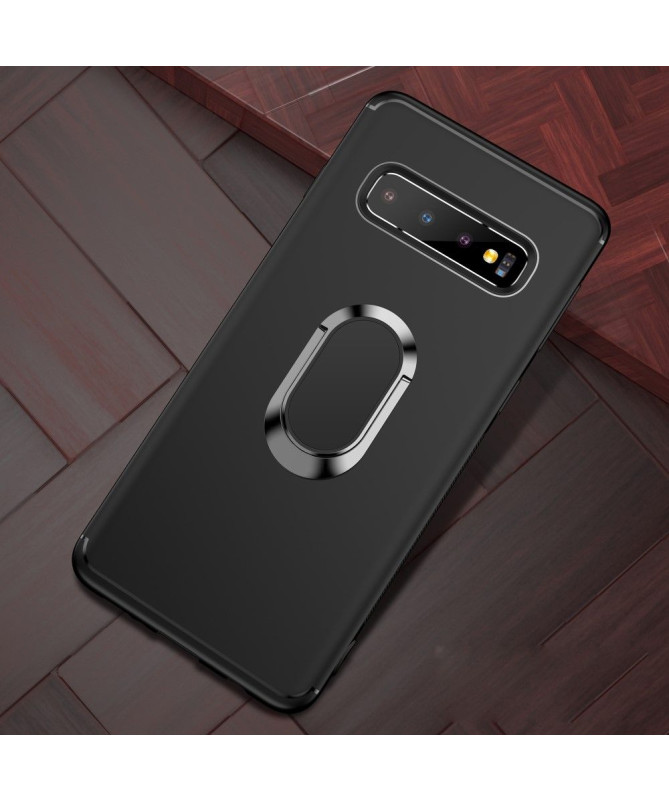 Samsung Galaxy S10 - Coque effet mat avec support magnétique