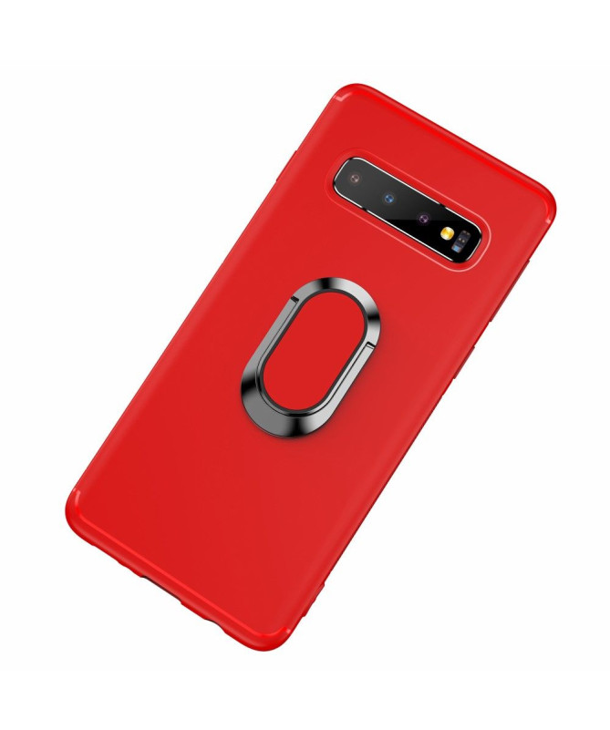 Samsung Galaxy S10 - Coque effet mat avec support magnétique