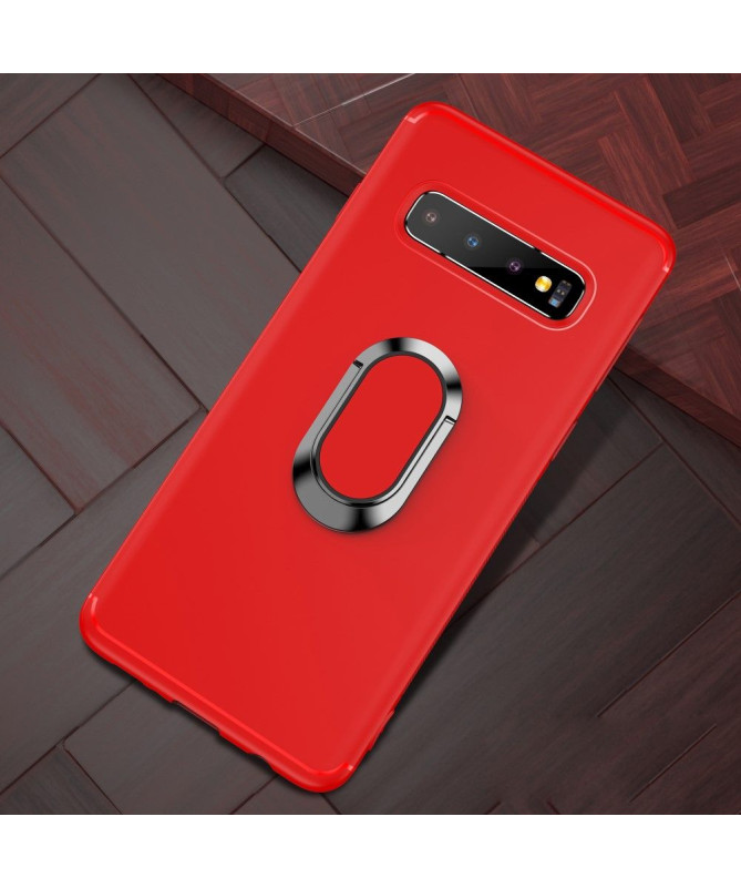 Samsung Galaxy S10 - Coque effet mat avec support magnétique