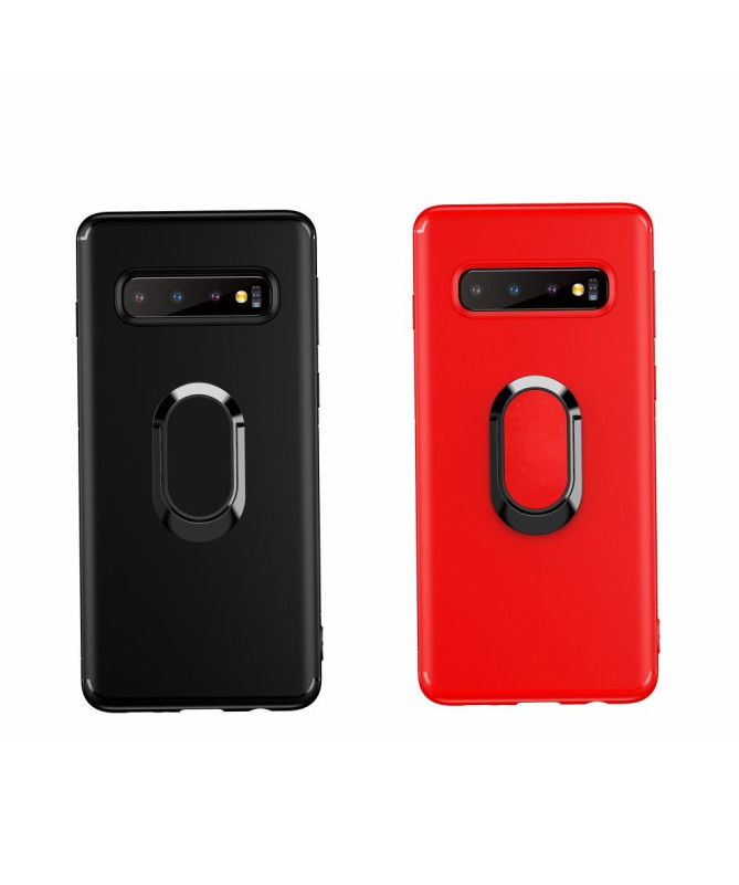 Samsung Galaxy S10 - Coque effet mat avec support magnétique