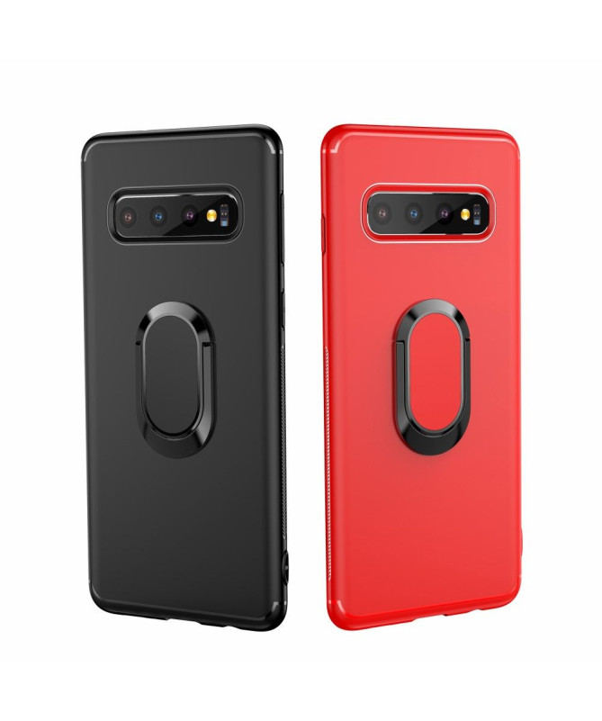 Samsung Galaxy S10 - Coque effet mat avec support magnétique