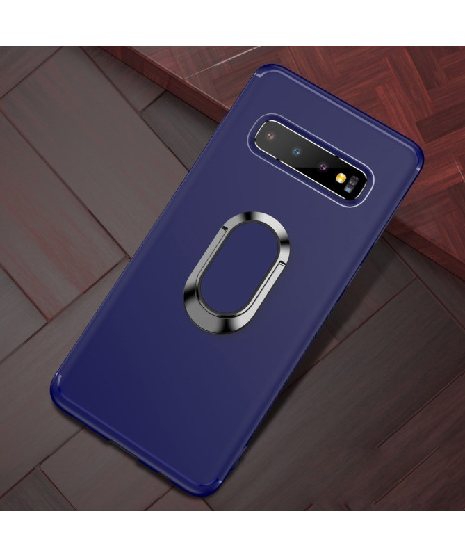 Samsung Galaxy S10 - Coque effet mat avec support magnétique