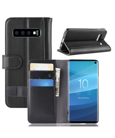 Samsung Galaxy S10 - Housse Cuir Premium