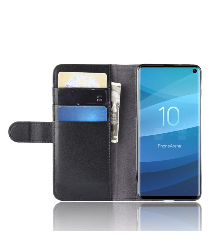 Samsung Galaxy S10 - Housse Cuir Premium