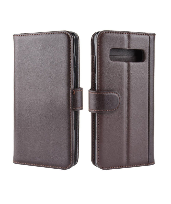 Samsung Galaxy S10 - Housse Cuir Premium