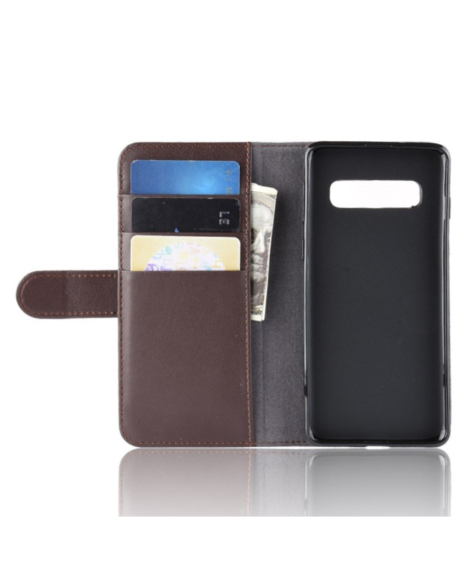 Samsung Galaxy S10 - Housse Cuir Premium