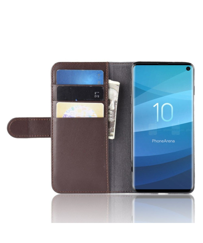 Samsung Galaxy S10 - Housse Cuir Premium