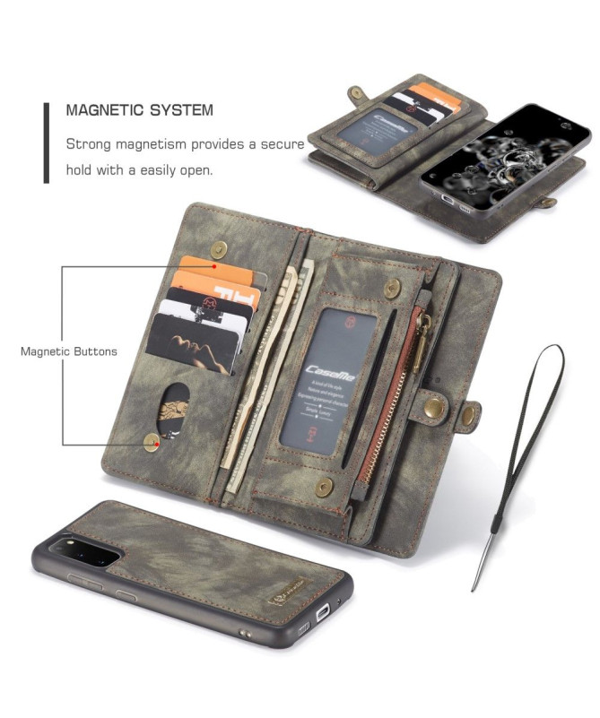 CASEME - Housse Samsung Galaxy S20 avec coque magnétique