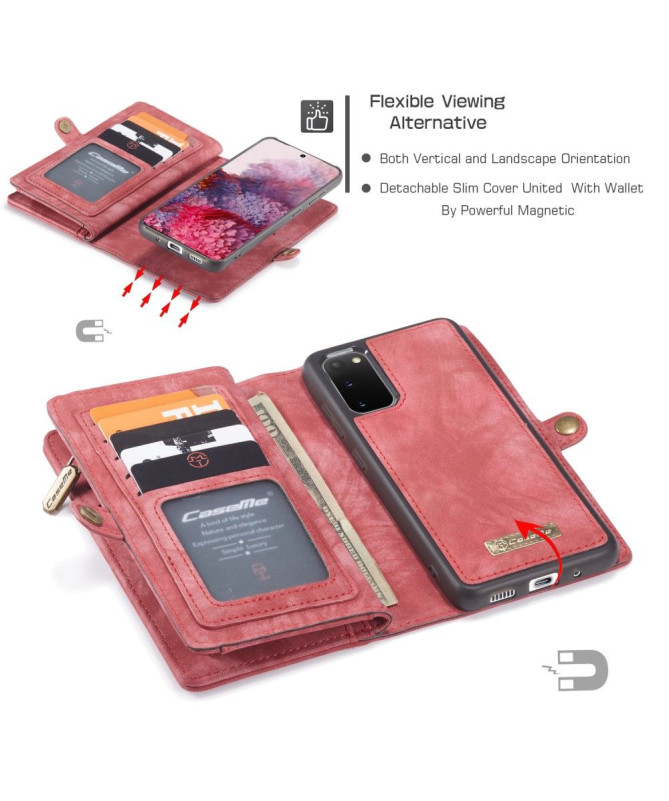 CASEME - Housse Samsung Galaxy S20 avec coque magnétique