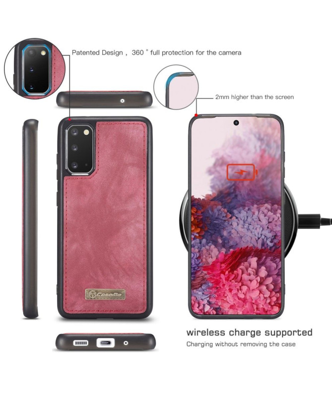 CASEME - Housse Samsung Galaxy S20 avec coque magnétique