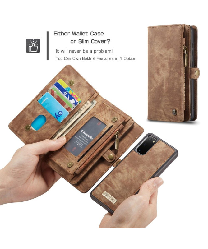 CASEME - Housse Samsung Galaxy S20 avec coque magnétique