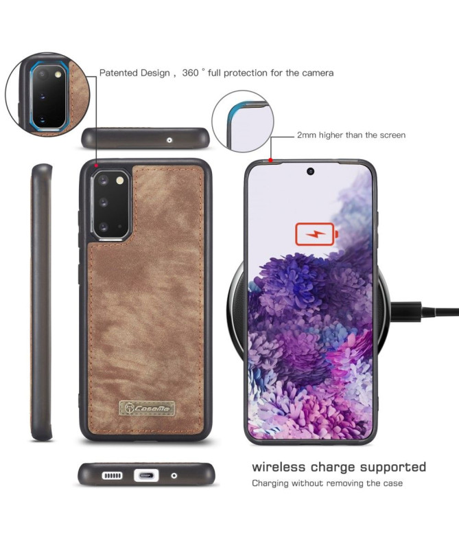 CASEME - Housse Samsung Galaxy S20 avec coque magnétique