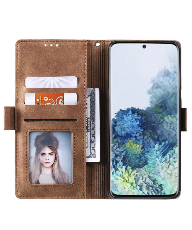 Housse Samsung Galaxy S20 Vintage Pocket avec lanière