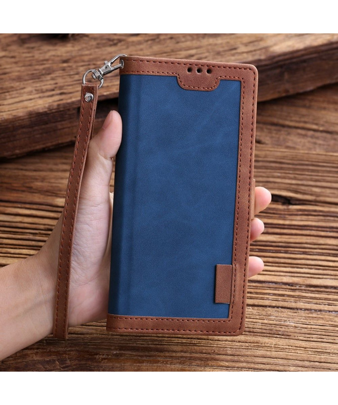 Housse Samsung Galaxy S20 Vintage Pocket avec lanière