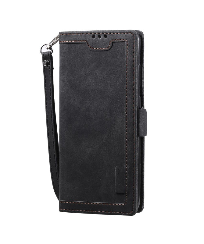 Housse Samsung Galaxy S20 Vintage Pocket avec lanière