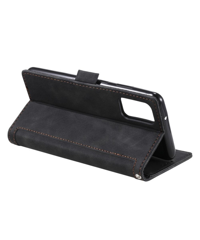 Housse Samsung Galaxy S20 Vintage Pocket avec lanière