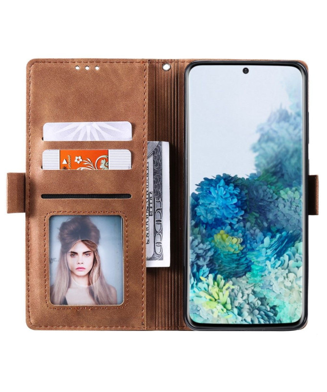 Housse Samsung Galaxy S20 Vintage Pocket avec lanière