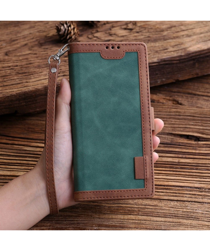 Housse Samsung Galaxy S20 Vintage Pocket avec lanière