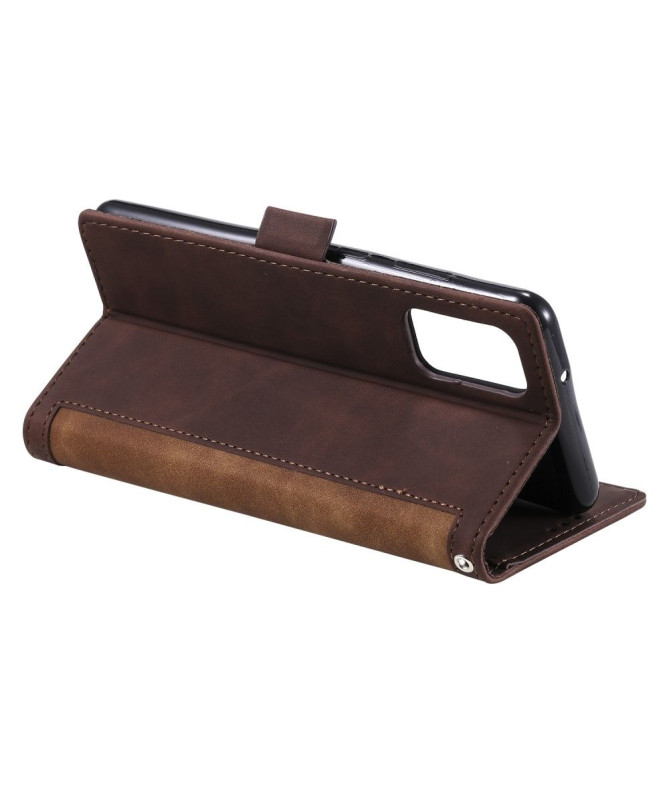 Housse Samsung Galaxy S20 Vintage Pocket avec lanière